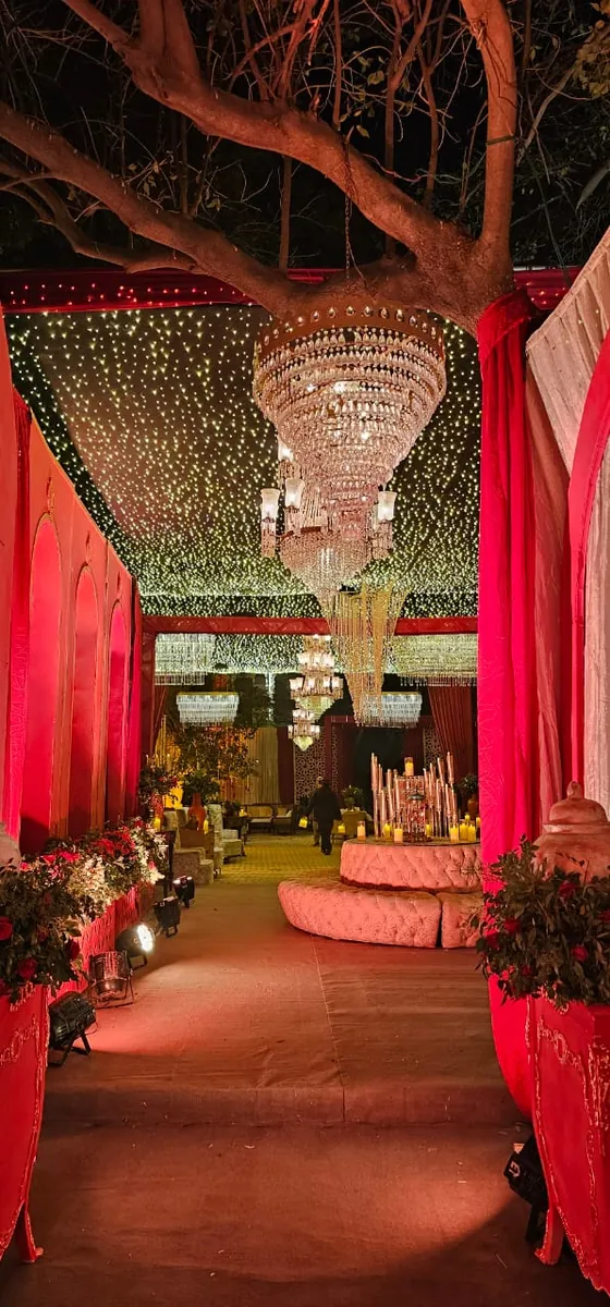 Real baraat stage setup produced by Baraka Events, Lahore