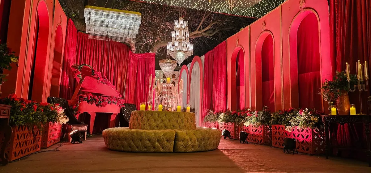 Real baraat stage setup produced by Baraka Events in Lahore, one of the four builds a wedding planner has to run across a single week
