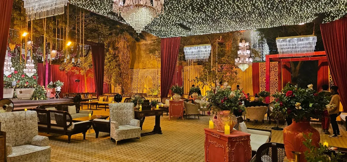 Real baraat stage setup produced by Baraka Events, Lahore